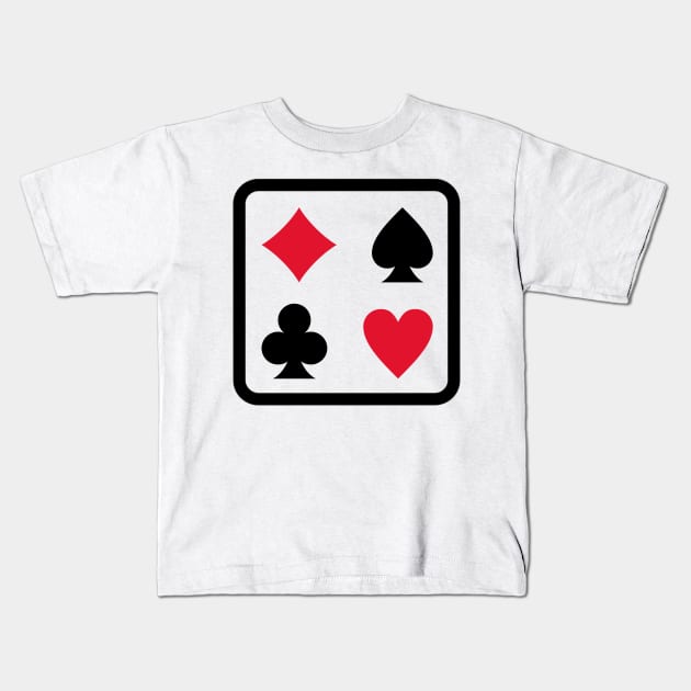 Poker Lover Kids T-Shirt by BeeZeeBazaar